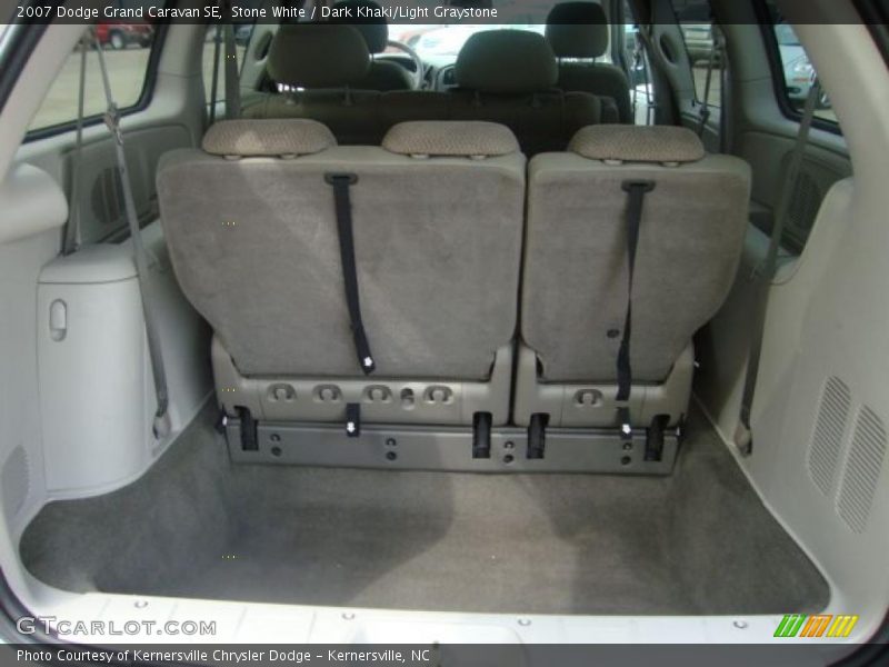 Stone White / Dark Khaki/Light Graystone 2007 Dodge Grand Caravan SE