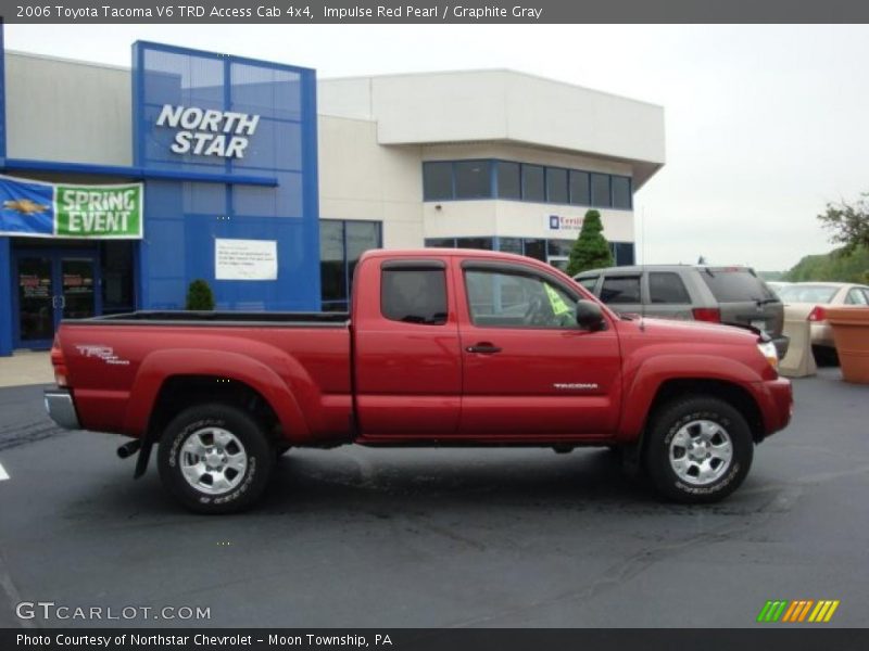 Impulse Red Pearl / Graphite Gray 2006 Toyota Tacoma V6 TRD Access Cab 4x4