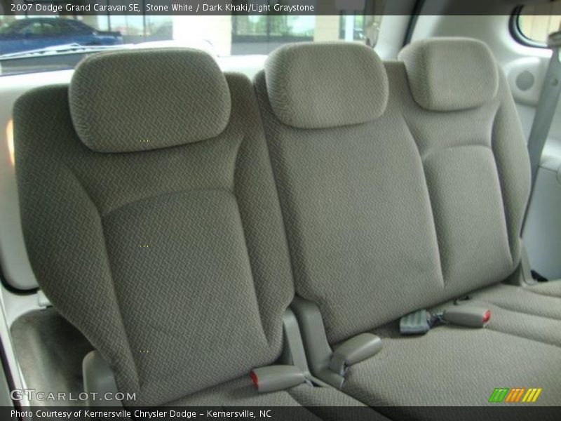 Stone White / Dark Khaki/Light Graystone 2007 Dodge Grand Caravan SE