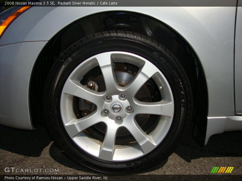 Radiant Silver Metallic / Cafe Latte 2008 Nissan Maxima 3.5 SE