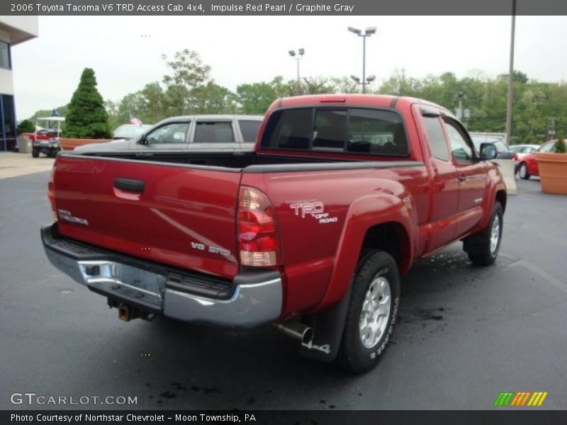 Impulse Red Pearl / Graphite Gray 2006 Toyota Tacoma V6 TRD Access Cab 4x4