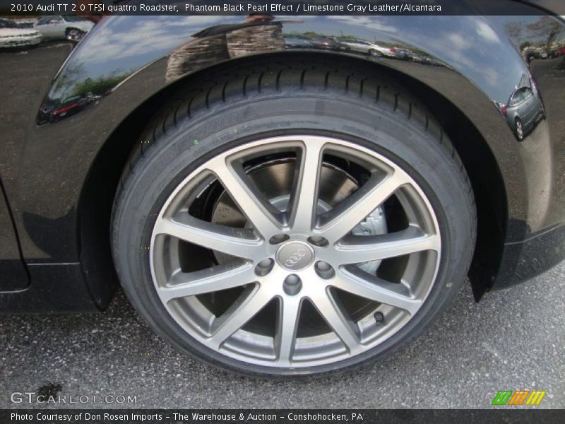 Phantom Black Pearl Effect / Limestone Gray Leather/Alcantara 2010 Audi TT 2.0 TFSI quattro Roadster