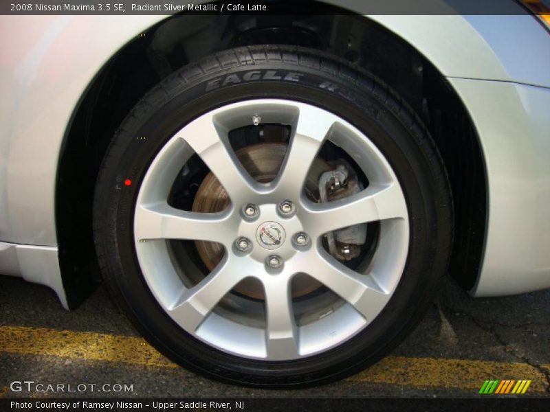 Radiant Silver Metallic / Cafe Latte 2008 Nissan Maxima 3.5 SE