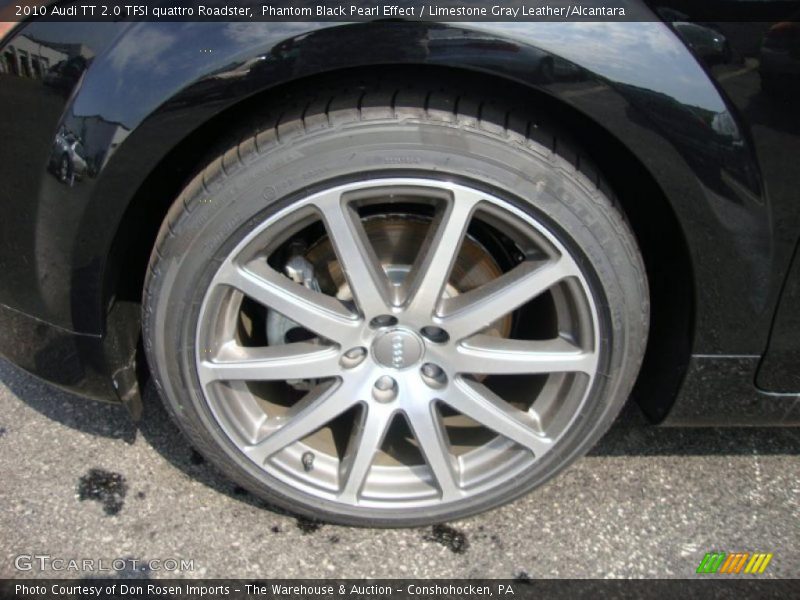 Phantom Black Pearl Effect / Limestone Gray Leather/Alcantara 2010 Audi TT 2.0 TFSI quattro Roadster