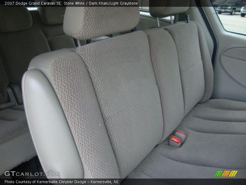 Stone White / Dark Khaki/Light Graystone 2007 Dodge Grand Caravan SE