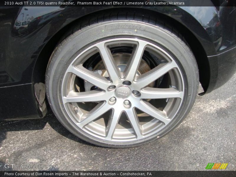 Phantom Black Pearl Effect / Limestone Gray Leather/Alcantara 2010 Audi TT 2.0 TFSI quattro Roadster