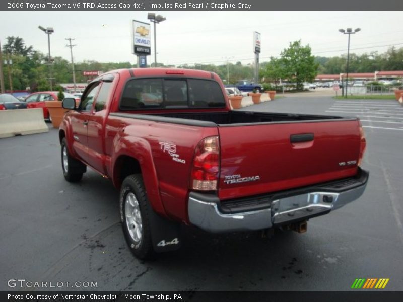 Impulse Red Pearl / Graphite Gray 2006 Toyota Tacoma V6 TRD Access Cab 4x4