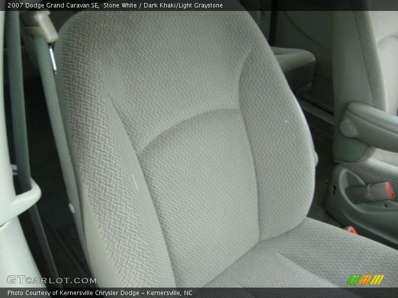 Stone White / Dark Khaki/Light Graystone 2007 Dodge Grand Caravan SE