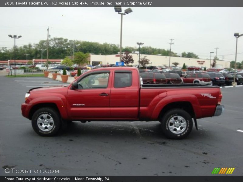 Impulse Red Pearl / Graphite Gray 2006 Toyota Tacoma V6 TRD Access Cab 4x4