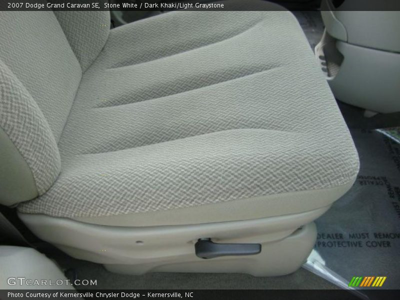 Stone White / Dark Khaki/Light Graystone 2007 Dodge Grand Caravan SE