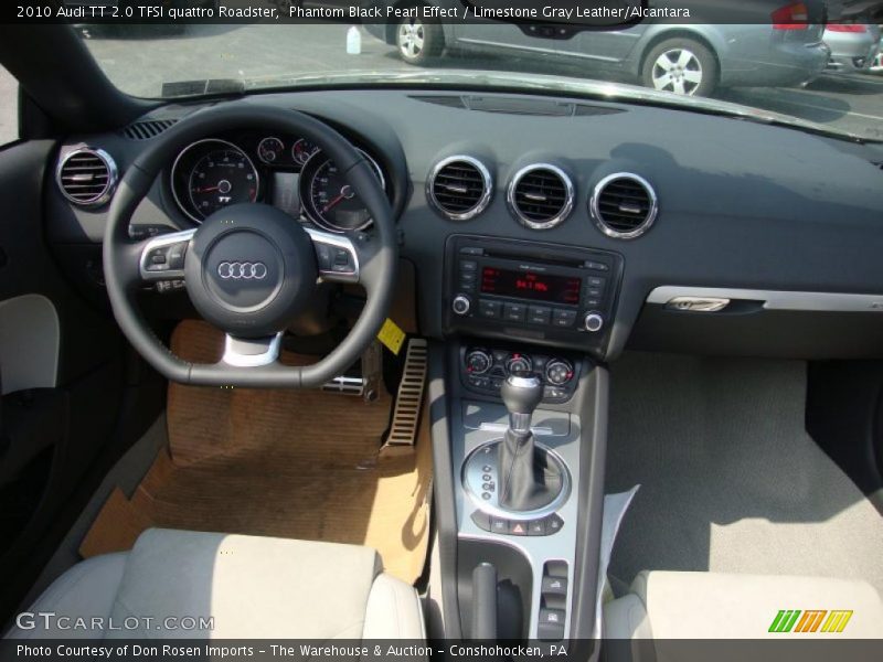 Phantom Black Pearl Effect / Limestone Gray Leather/Alcantara 2010 Audi TT 2.0 TFSI quattro Roadster
