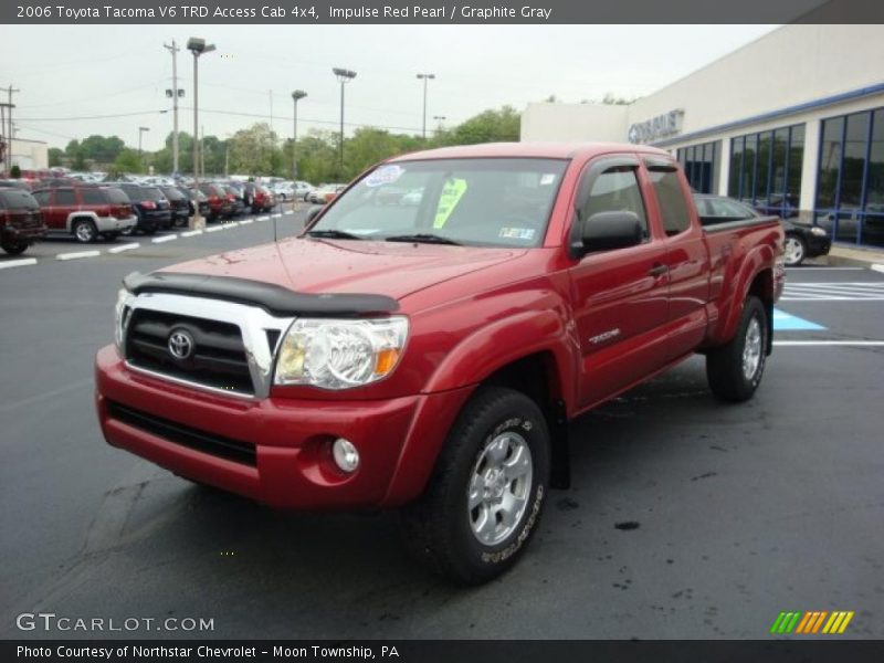 Impulse Red Pearl / Graphite Gray 2006 Toyota Tacoma V6 TRD Access Cab 4x4