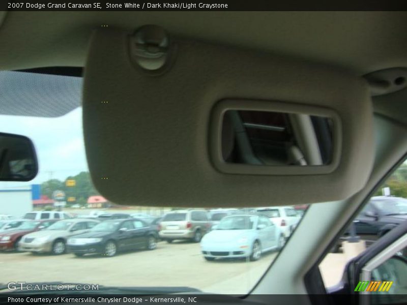 Stone White / Dark Khaki/Light Graystone 2007 Dodge Grand Caravan SE