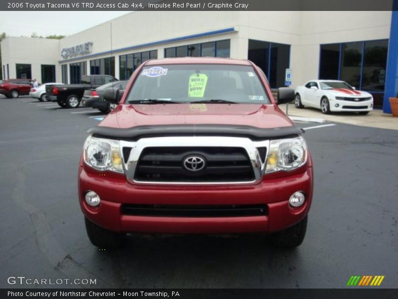 Impulse Red Pearl / Graphite Gray 2006 Toyota Tacoma V6 TRD Access Cab 4x4