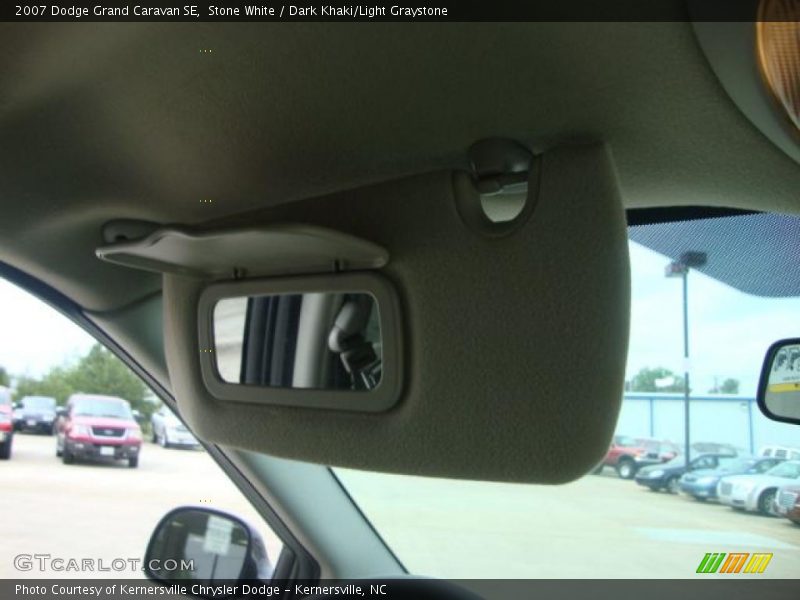 Stone White / Dark Khaki/Light Graystone 2007 Dodge Grand Caravan SE