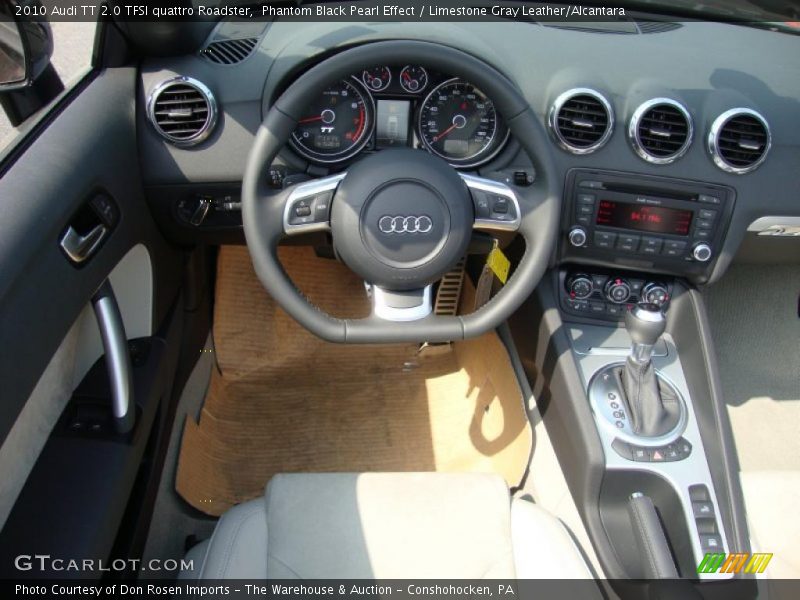 Phantom Black Pearl Effect / Limestone Gray Leather/Alcantara 2010 Audi TT 2.0 TFSI quattro Roadster