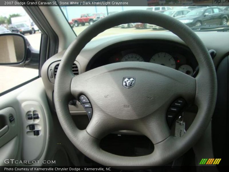 Stone White / Dark Khaki/Light Graystone 2007 Dodge Grand Caravan SE