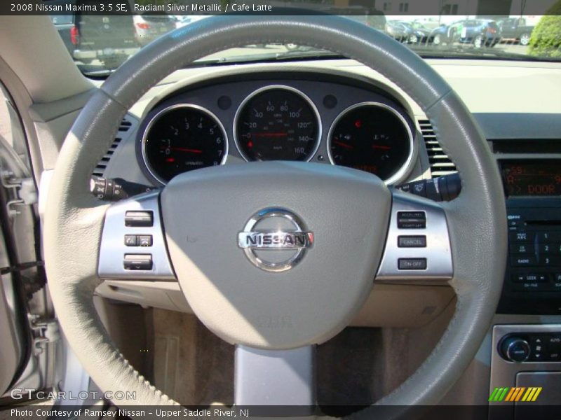 Radiant Silver Metallic / Cafe Latte 2008 Nissan Maxima 3.5 SE
