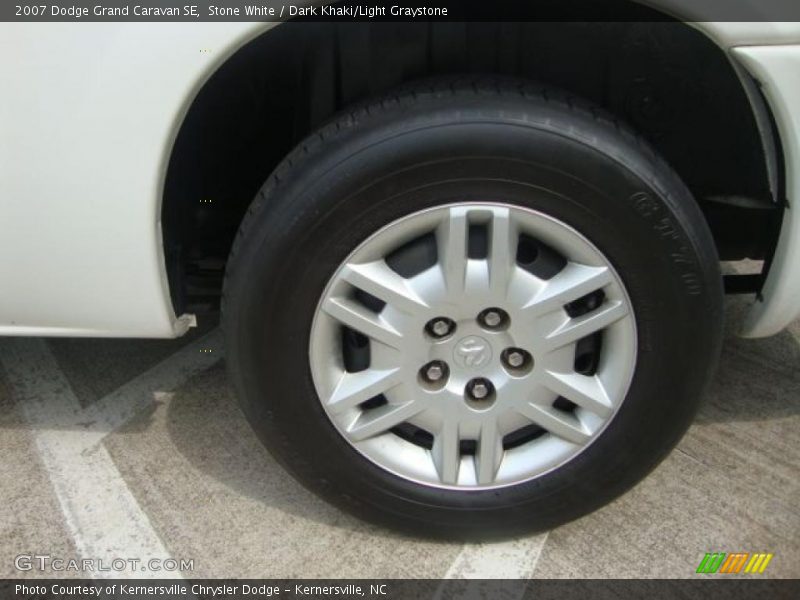 Stone White / Dark Khaki/Light Graystone 2007 Dodge Grand Caravan SE