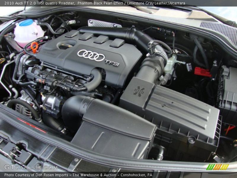 Phantom Black Pearl Effect / Limestone Gray Leather/Alcantara 2010 Audi TT 2.0 TFSI quattro Roadster