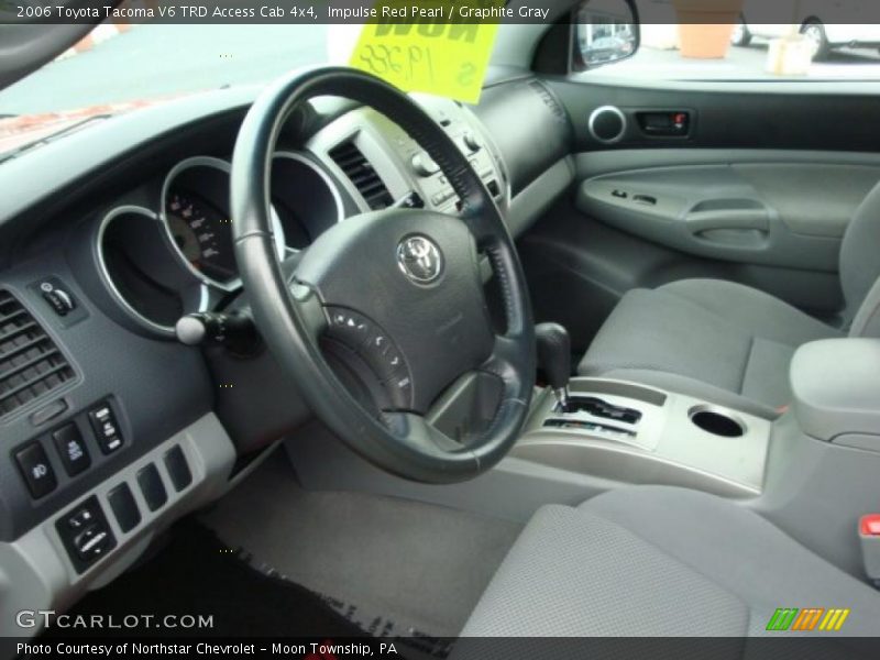 Impulse Red Pearl / Graphite Gray 2006 Toyota Tacoma V6 TRD Access Cab 4x4