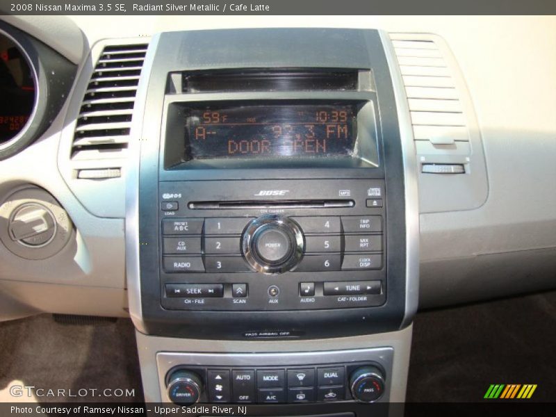 Radiant Silver Metallic / Cafe Latte 2008 Nissan Maxima 3.5 SE