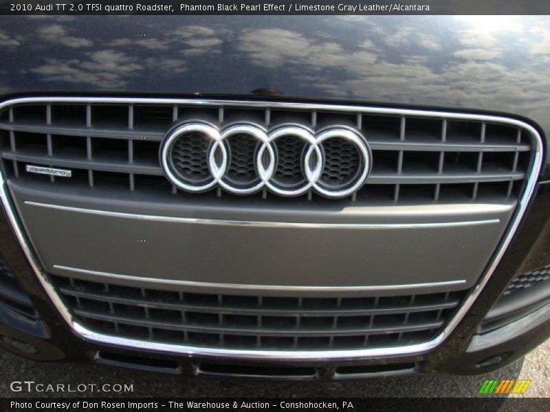 Phantom Black Pearl Effect / Limestone Gray Leather/Alcantara 2010 Audi TT 2.0 TFSI quattro Roadster