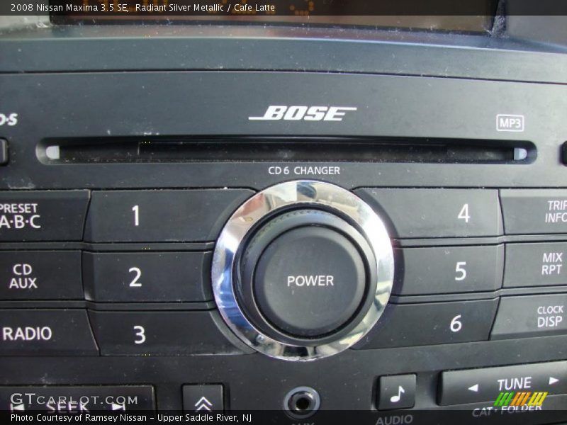 Radiant Silver Metallic / Cafe Latte 2008 Nissan Maxima 3.5 SE