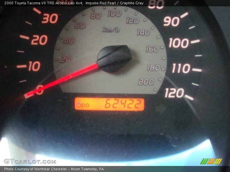 Impulse Red Pearl / Graphite Gray 2006 Toyota Tacoma V6 TRD Access Cab 4x4