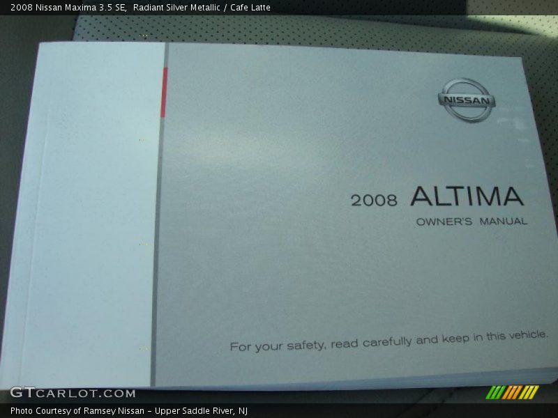 Radiant Silver Metallic / Cafe Latte 2008 Nissan Maxima 3.5 SE