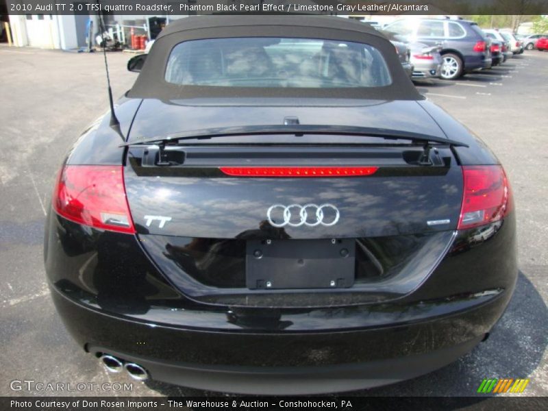 Phantom Black Pearl Effect / Limestone Gray Leather/Alcantara 2010 Audi TT 2.0 TFSI quattro Roadster