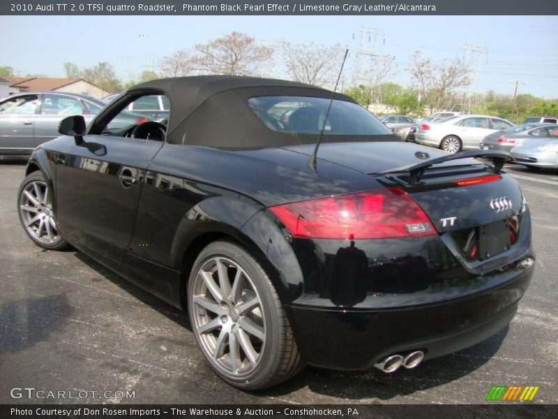 Phantom Black Pearl Effect / Limestone Gray Leather/Alcantara 2010 Audi TT 2.0 TFSI quattro Roadster
