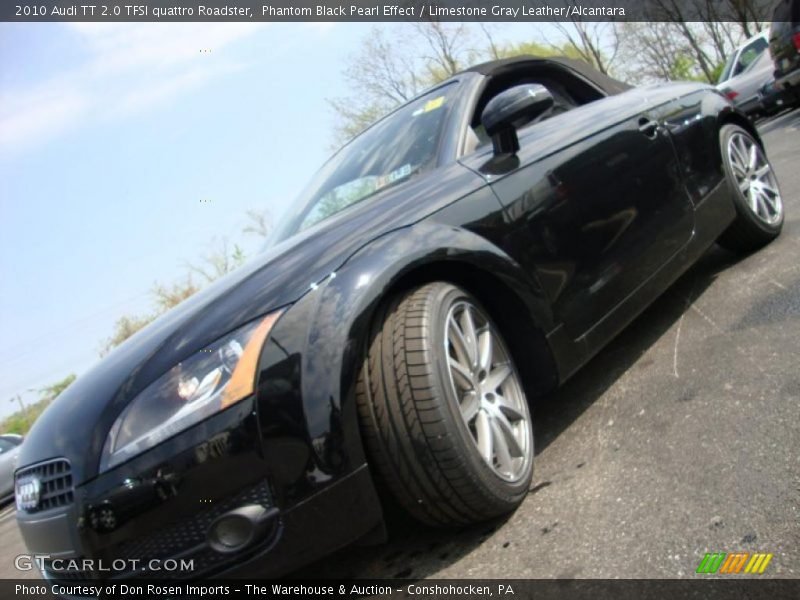 Phantom Black Pearl Effect / Limestone Gray Leather/Alcantara 2010 Audi TT 2.0 TFSI quattro Roadster