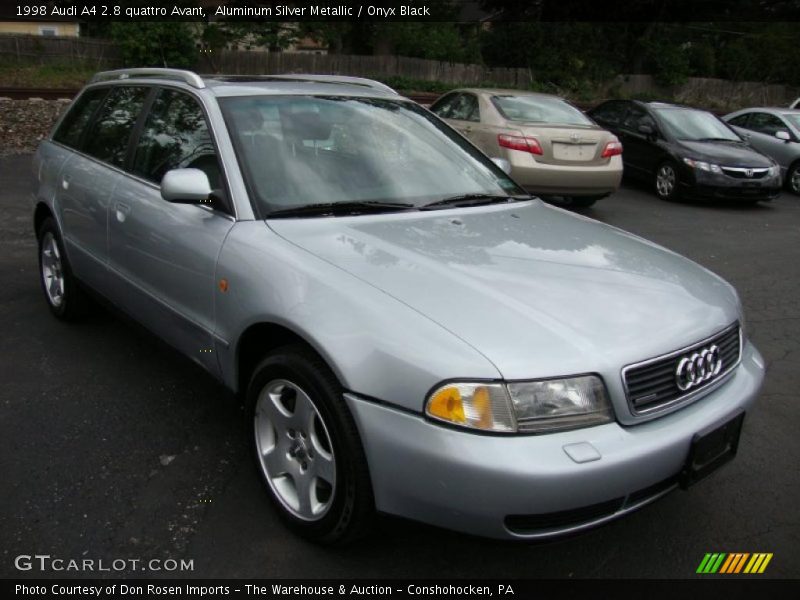 Aluminum Silver Metallic / Onyx Black 1998 Audi A4 2.8 quattro Avant