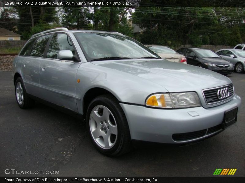 Aluminum Silver Metallic / Onyx Black 1998 Audi A4 2.8 quattro Avant