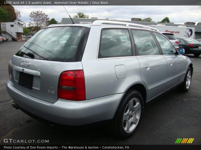 Aluminum Silver Metallic / Onyx Black 1998 Audi A4 2.8 quattro Avant
