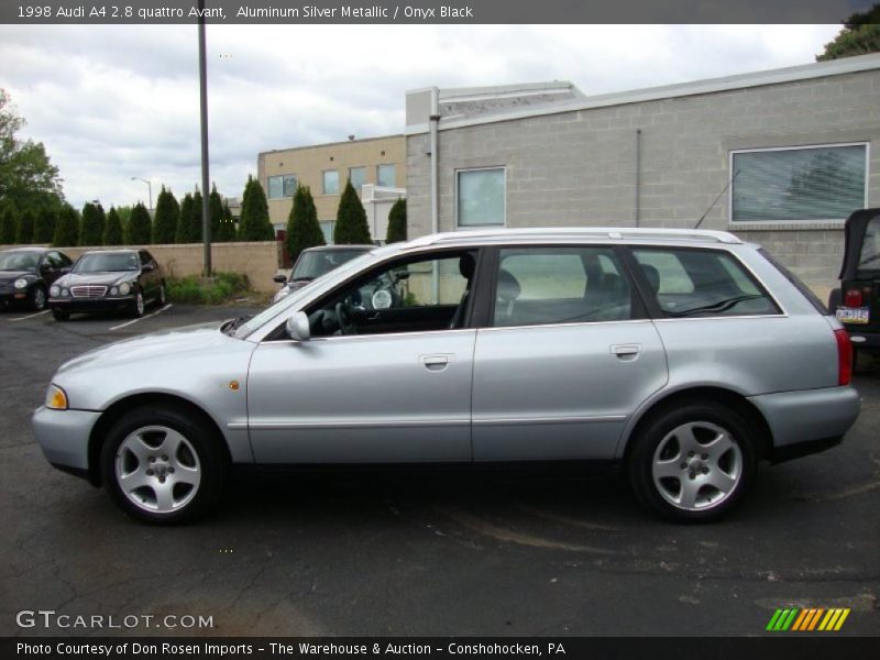Aluminum Silver Metallic / Onyx Black 1998 Audi A4 2.8 quattro Avant