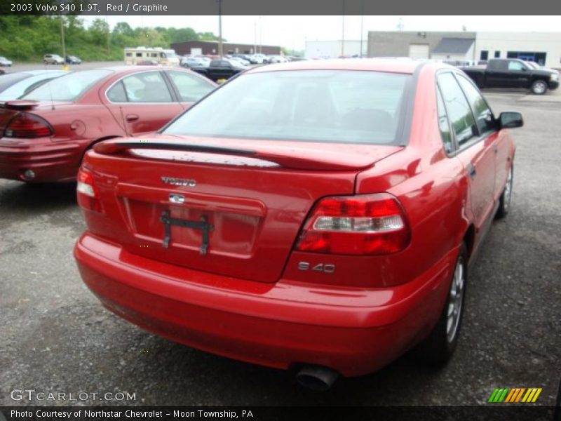 Red / Graphite 2003 Volvo S40 1.9T