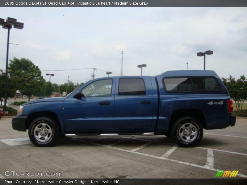 Atlantic Blue Pearl / Medium Slate Gray 2005 Dodge Dakota ST Quad Cab 4x4