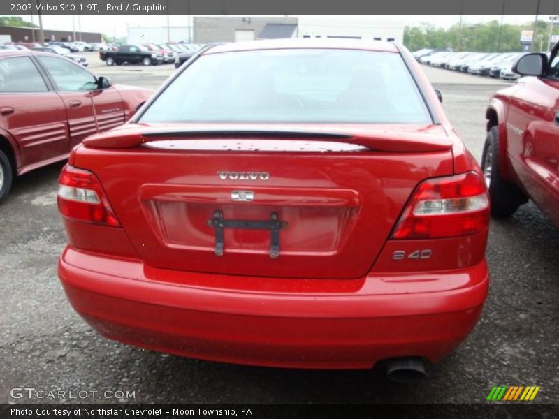 Red / Graphite 2003 Volvo S40 1.9T