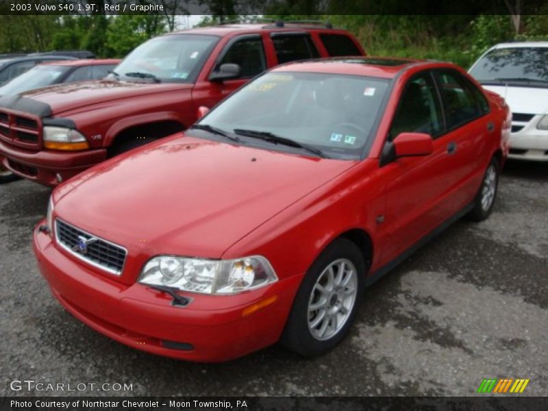 Red / Graphite 2003 Volvo S40 1.9T