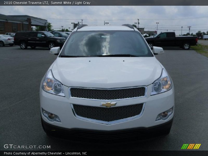 Summit White / Light Gray 2010 Chevrolet Traverse LTZ
