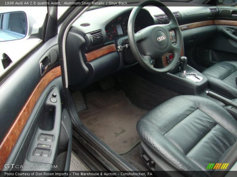 Aluminum Silver Metallic / Onyx Black 1998 Audi A4 2.8 quattro Avant