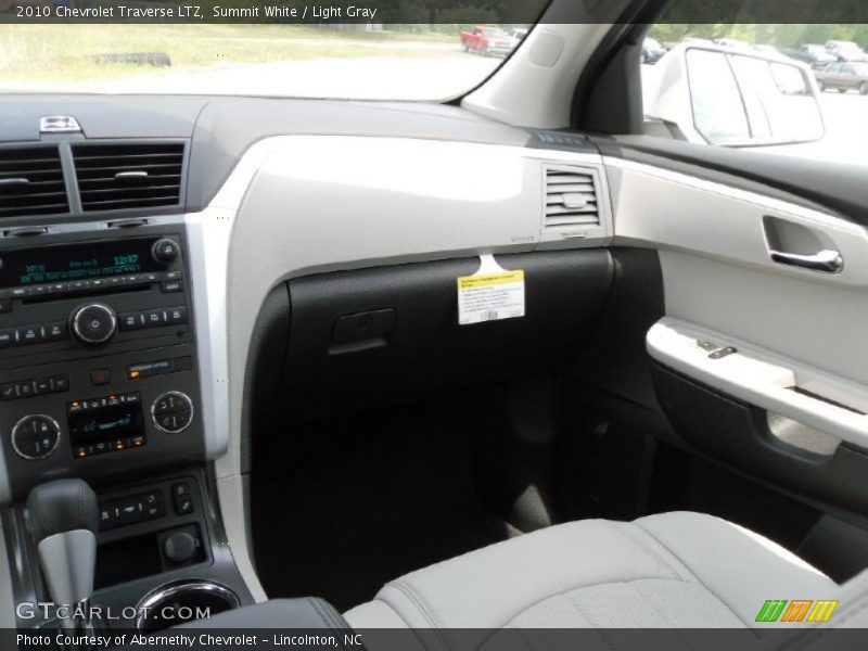 Summit White / Light Gray 2010 Chevrolet Traverse LTZ