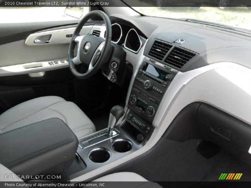 Summit White / Light Gray 2010 Chevrolet Traverse LTZ