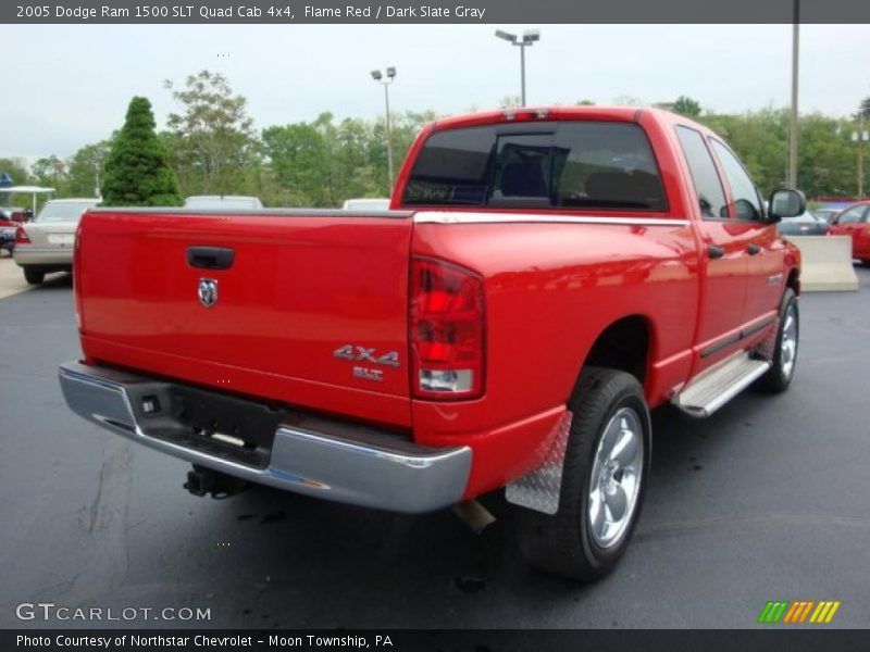 Flame Red / Dark Slate Gray 2005 Dodge Ram 1500 SLT Quad Cab 4x4