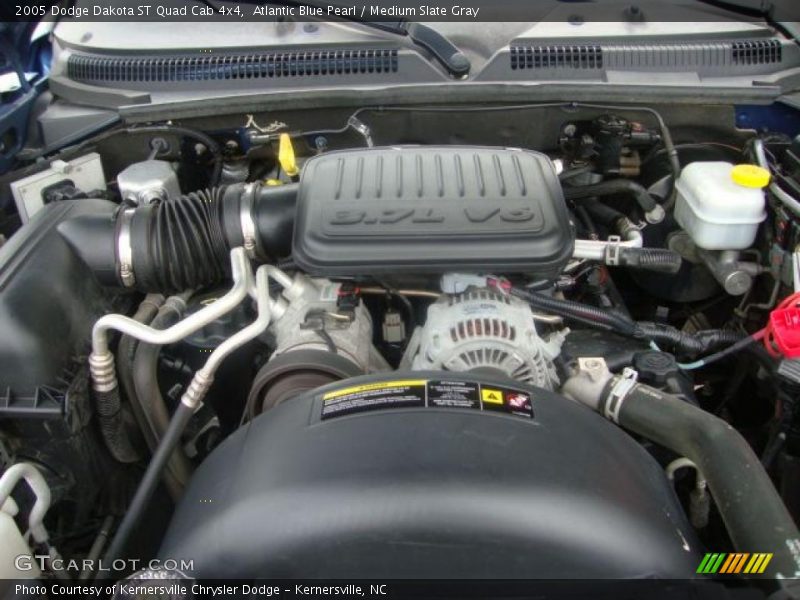 Atlantic Blue Pearl / Medium Slate Gray 2005 Dodge Dakota ST Quad Cab 4x4