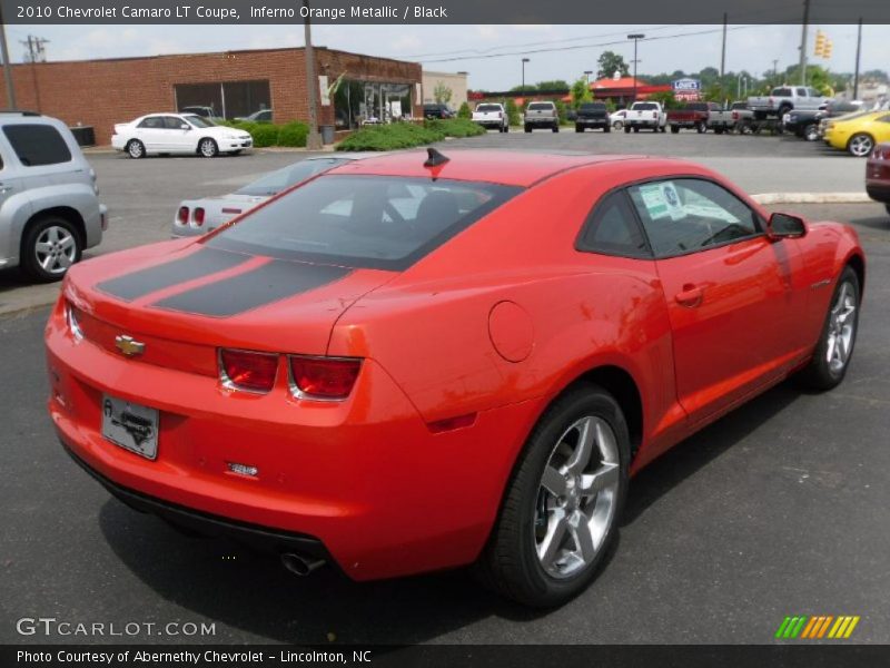 Inferno Orange Metallic / Black 2010 Chevrolet Camaro LT Coupe