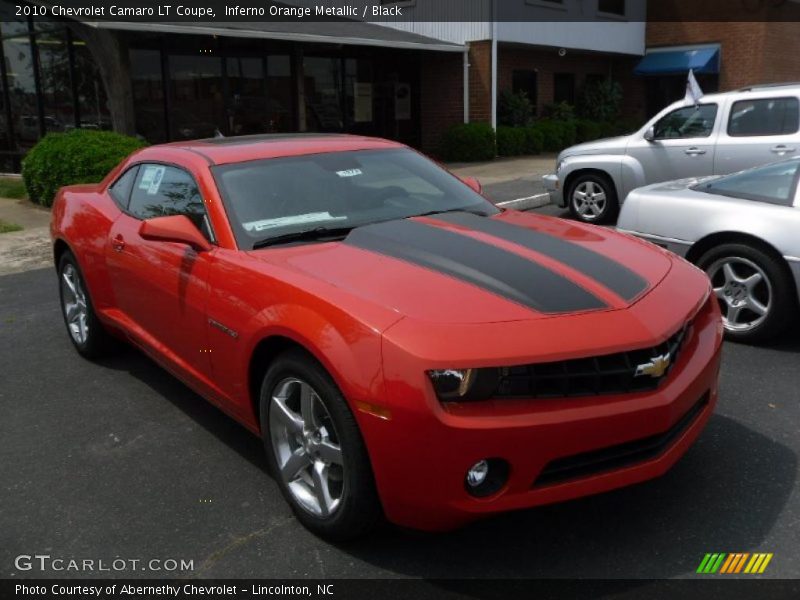 Inferno Orange Metallic / Black 2010 Chevrolet Camaro LT Coupe