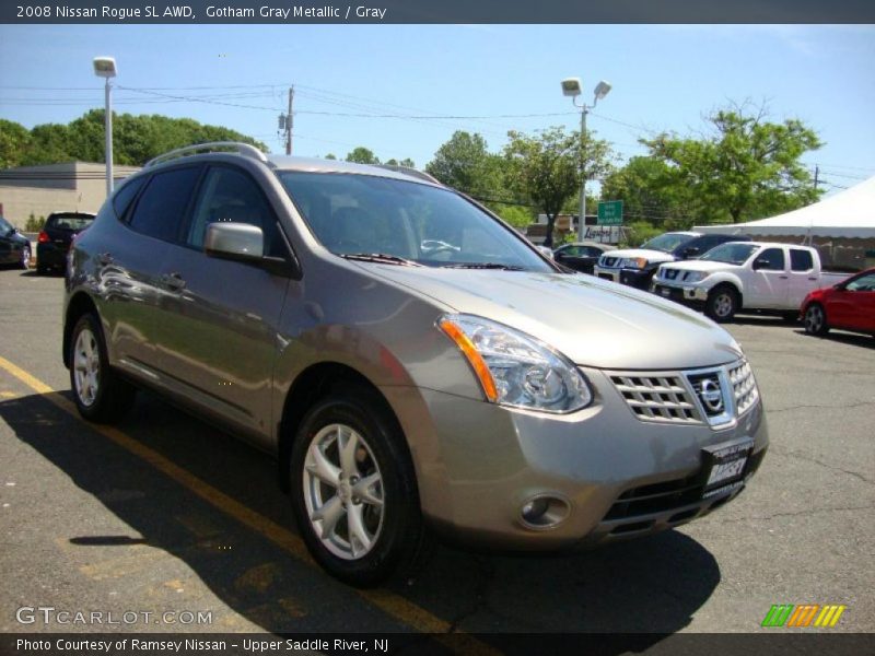 Gotham Gray Metallic / Gray 2008 Nissan Rogue SL AWD